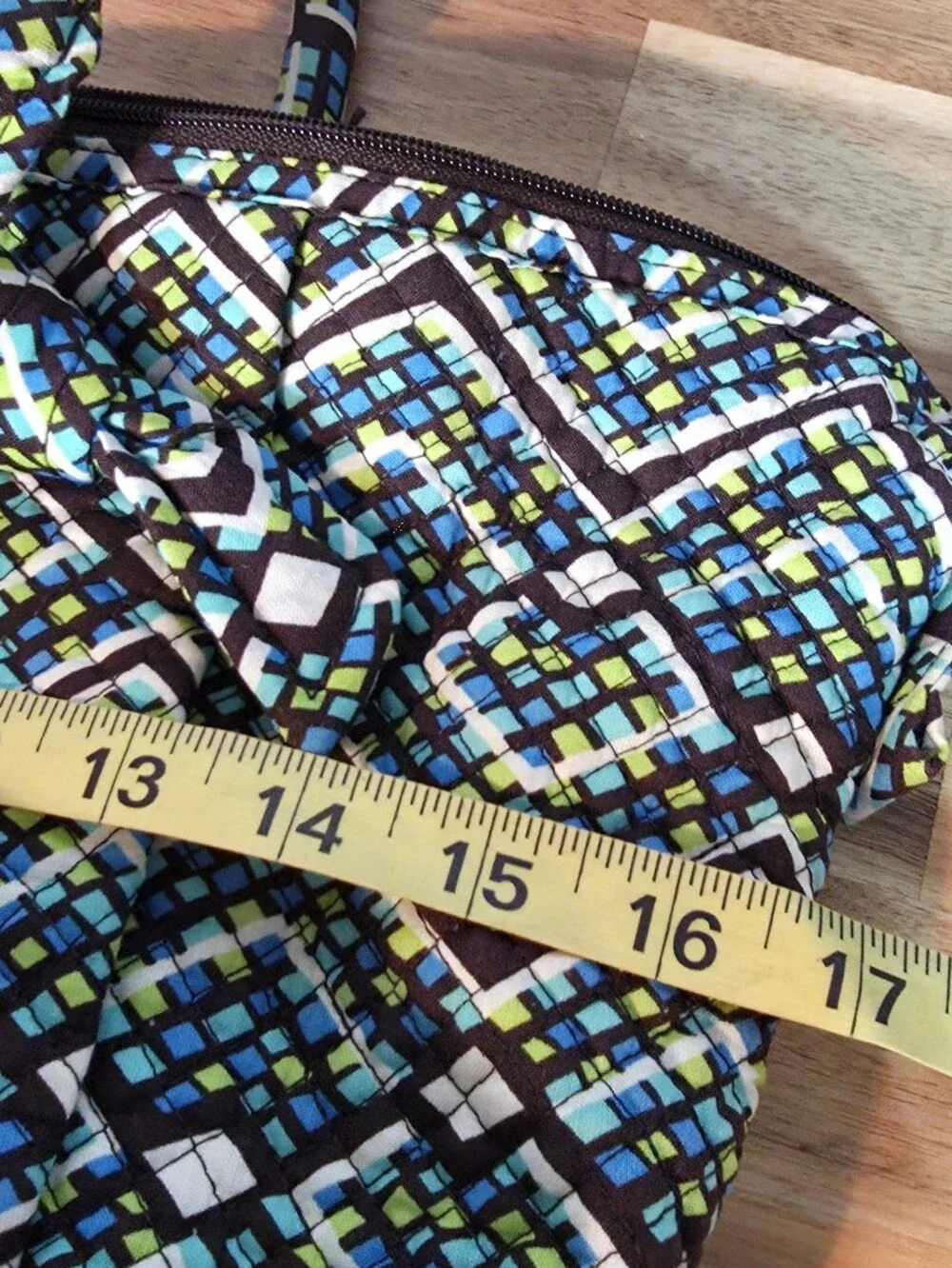 Vera Bradley Geometric Pattern Tote Bag in Blue-Green